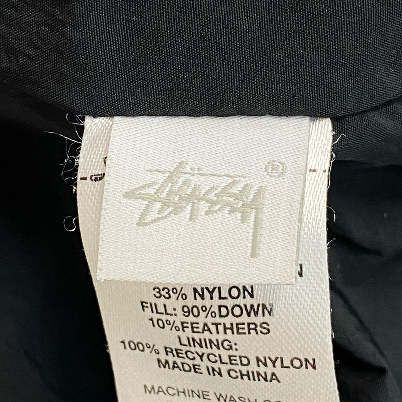 70f21 STUSSY ステューシー 22aw Ripstop Down Puffer JKT リップストップ ダウン パファージャケット 115656 XLサイズ ブラック メンズ