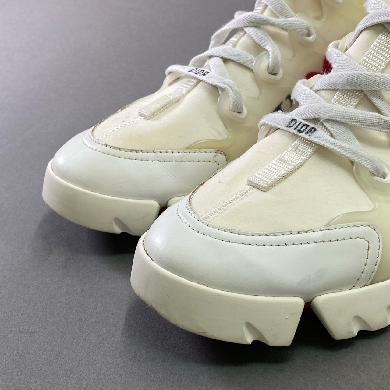 4d15 Christian Dior クリスチャンディオール D-CONNECT JETAIME ローカットスニーカー シューズ 37 1/2 ホワイト