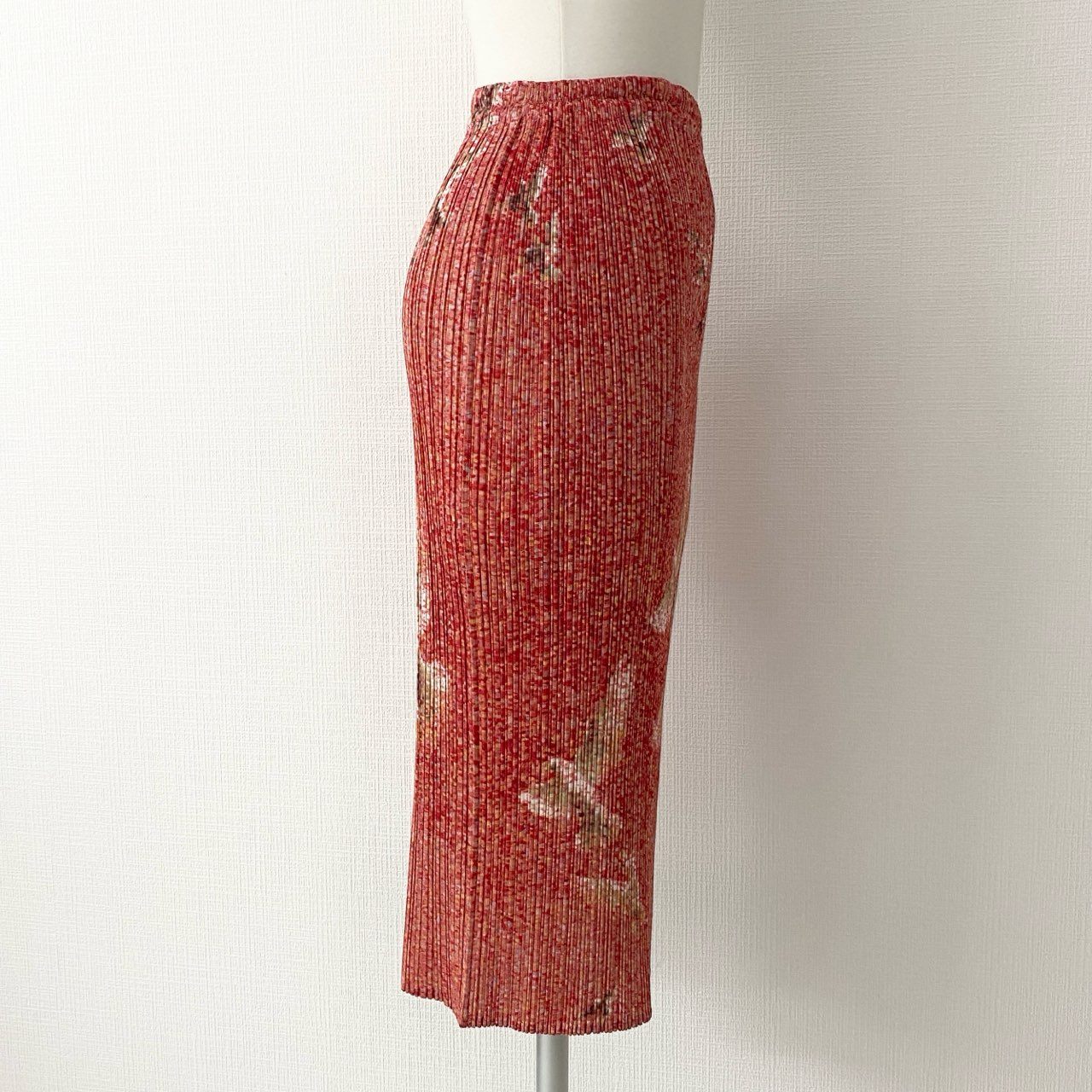 10i17 90s PLEATS PLEASE ISSEY MIYAKE プリーツプリーズ イッセイミヤケ Peace Dove Bird Skirt アーカイブ ヴィンテージ 総柄プリント プリーツスカート 日本製 3 ピンク