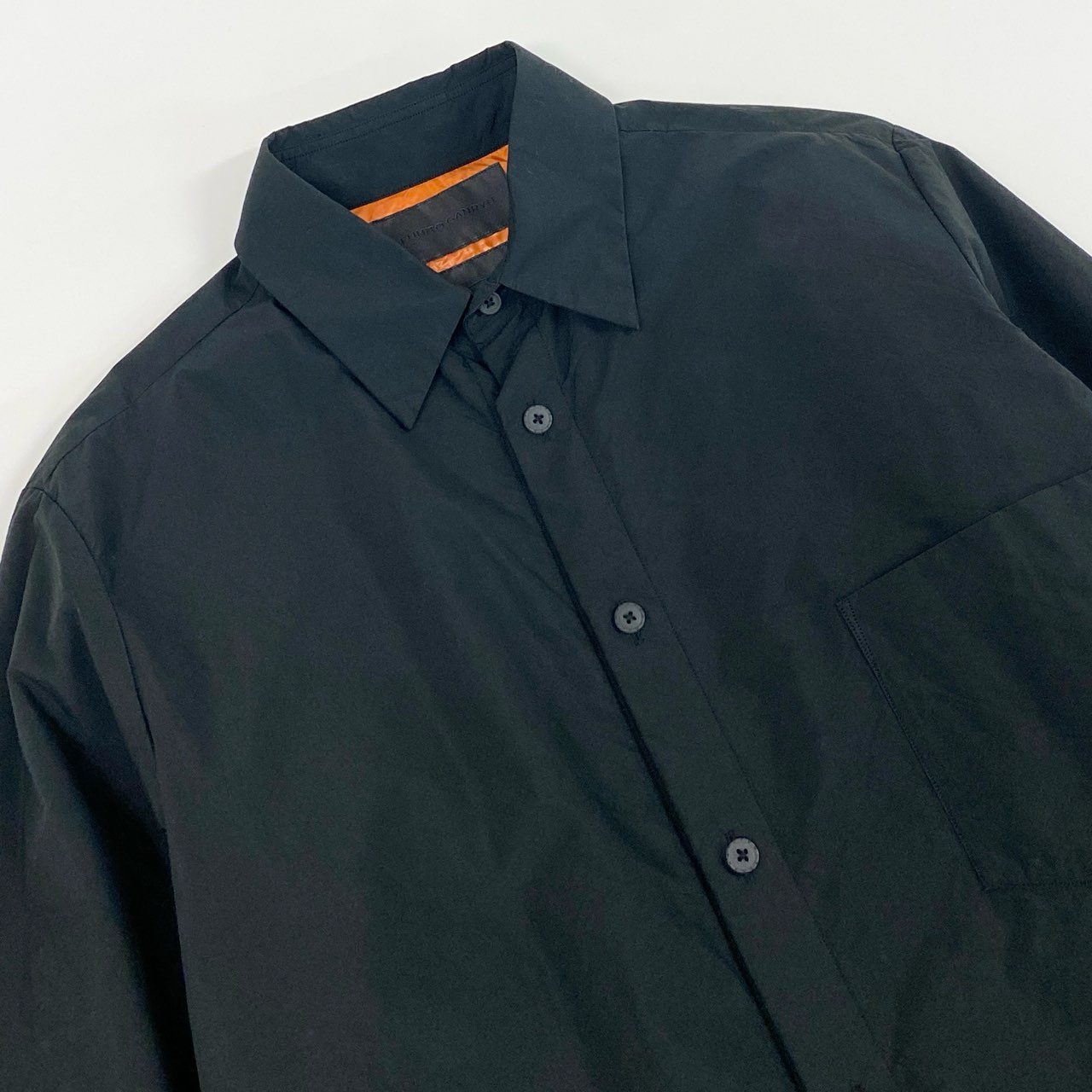 36d8 FUMITO GANRYU フミトガンリュウ Padded Shirt 中綿入りシャツ ジャケット FU4-SH-10 1 ブラック 画像参照 日本製 オーバーサイズ ビッグシルエット