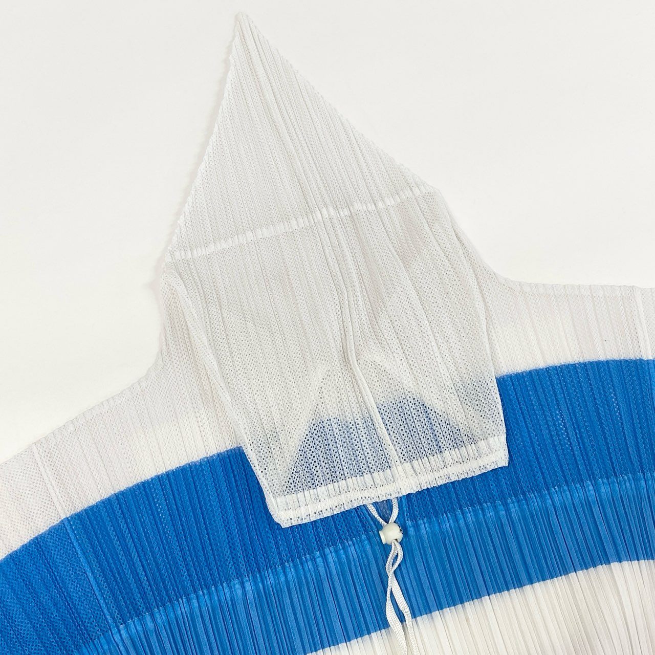 40h24 PLEATS PLEASE プリーツプリーズ 長袖パーカー フーディー トップス プリーツ メッシュ PP96-JD072 3サイズ ホワイト ブルー グリーン レディース 女性用k02i