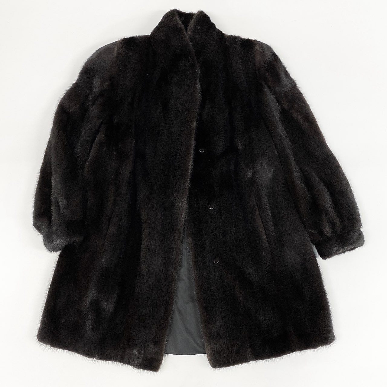 4i12 LANVIN ランバン BLACKGLAMA ブラックグラマ マホガニーミンク ミンクコート 毛皮コート ダークブラウン ミンクファー ロングコート レディースu02t