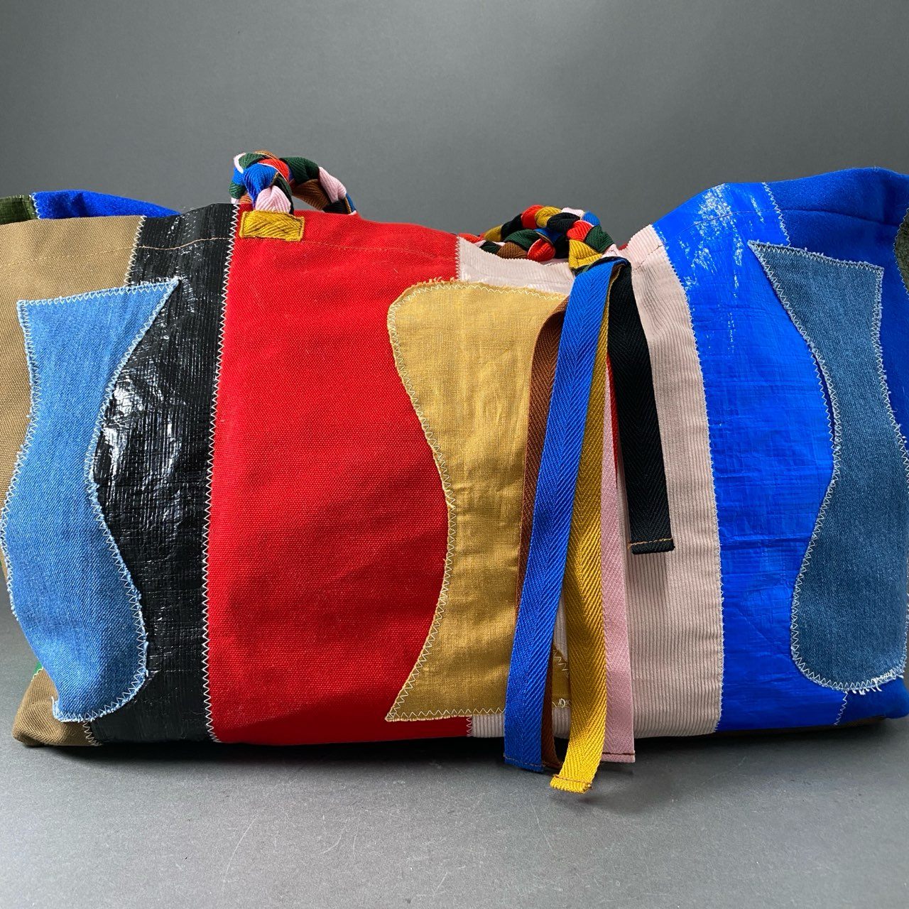 Ee4 KHOKI コッキ パッチワークトートバッグ IKE〇 bag ビッグシルエット 21aw-bg-01 K05 マルチカラー 日本製