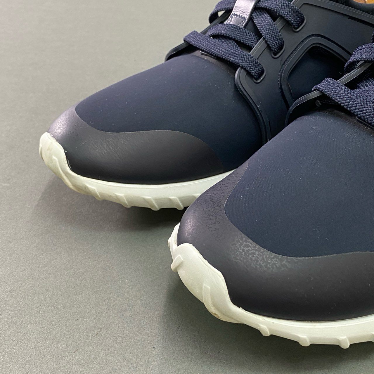 3c19 MONCLER モンクレール EMILIEN 40 エミリアン スニーカー 26cm相当 ネイビー シューズ 箱付き