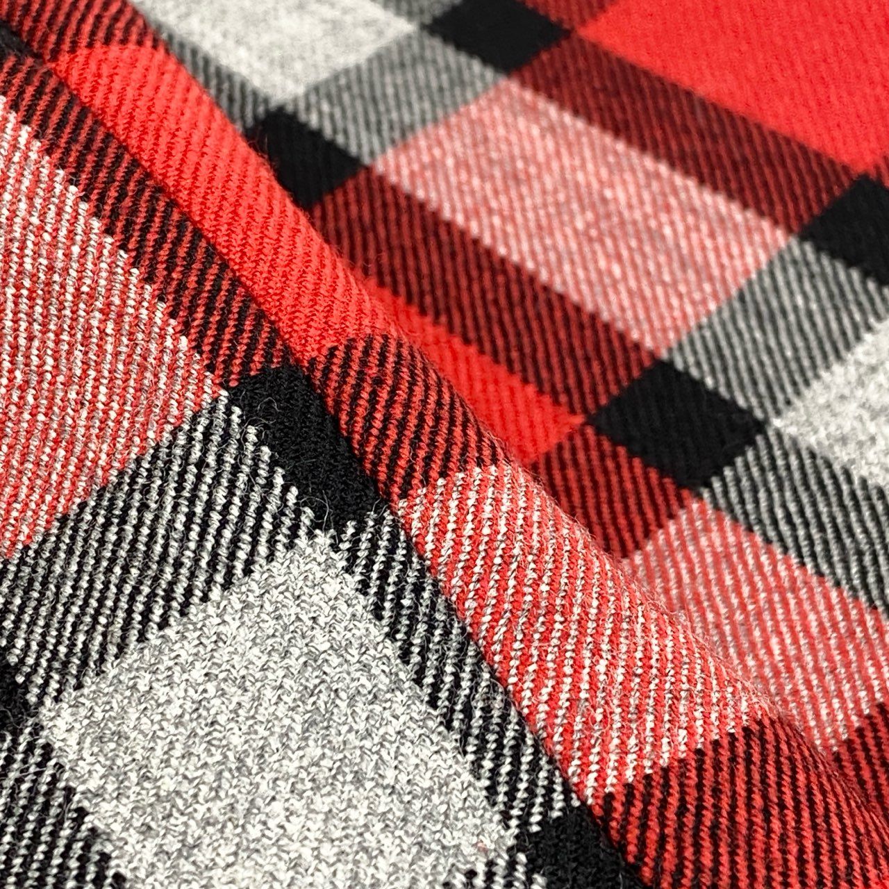 56f16 イタリア製 Vivienne Westwood RED LABEL ヴィヴィアンウエストウッド レッドレーベル 立体裁断 ミニスカート チェックスカート オーブボタン 裏地ロゴ総柄 サイズ40 レッド グレー ウール100% レディース