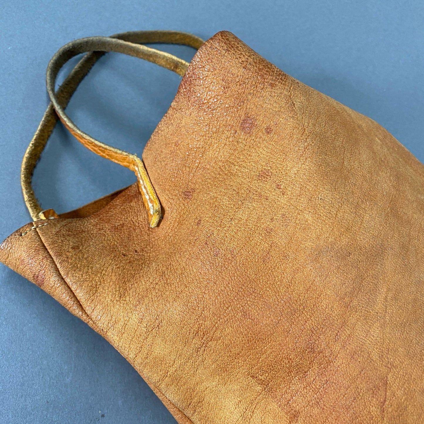 Ag28 BRU NA BOINNE x Zepanese Club ブルーナボイン ゼパニーズクラブ x ZPC LEATHER BAG ヌバックレザートートバッグ ZPCロゴ キャメル レザー