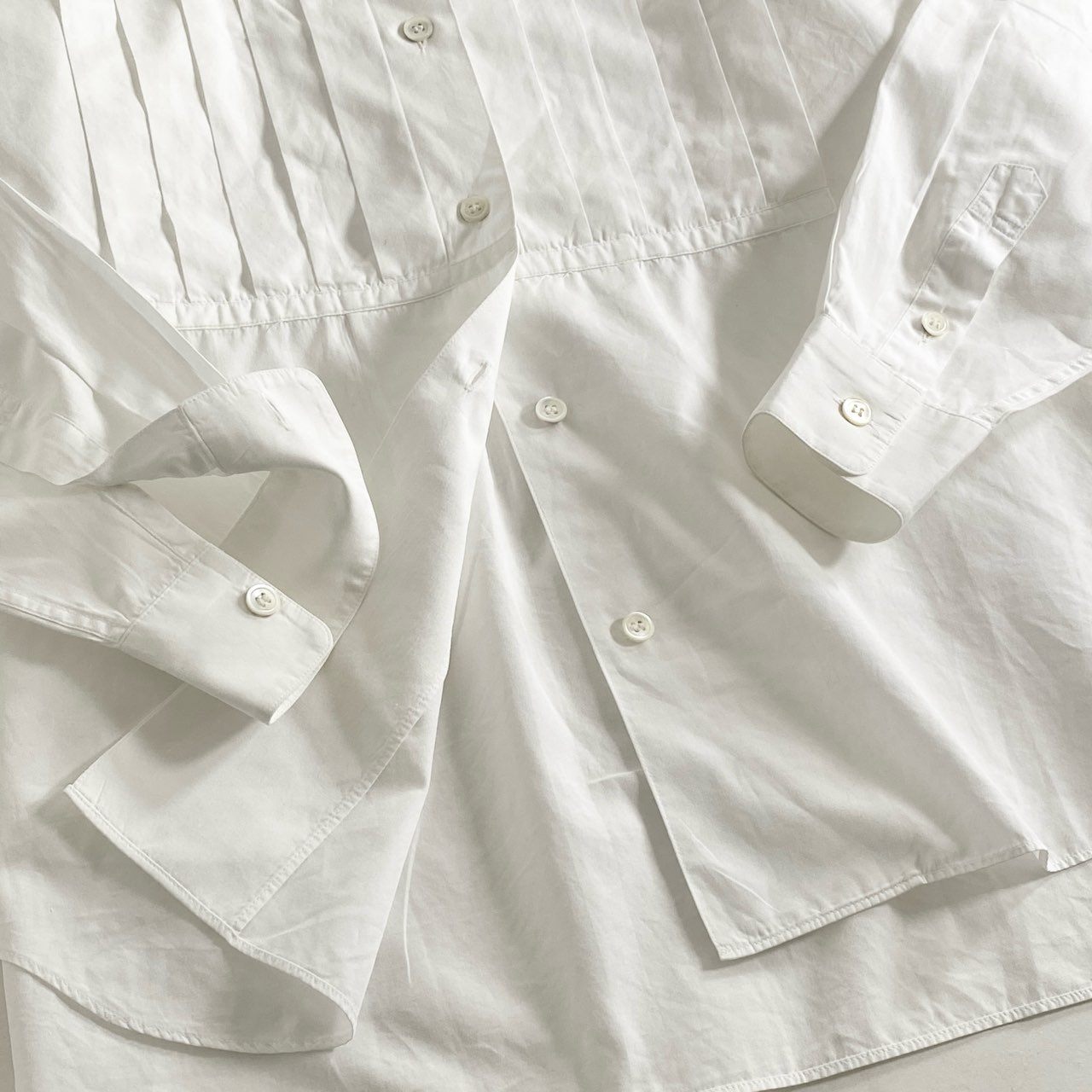 7i17 80s ISSEY MIYAKE イッセイミヤケ 筆タグ 長袖シャツ ドレスシャツ ロングスリーブ ヴィンテージ Mサイズ ホワイト コットン