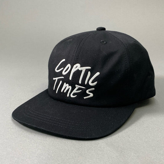 i10《極美品》 SAINT MXXXXXX セントマイケル × Black Dots ブラックドッツ COPTIC TIMES CAP スナップバックキャップ ブラック SMX6 タグ付き 帽子 コラボt18r