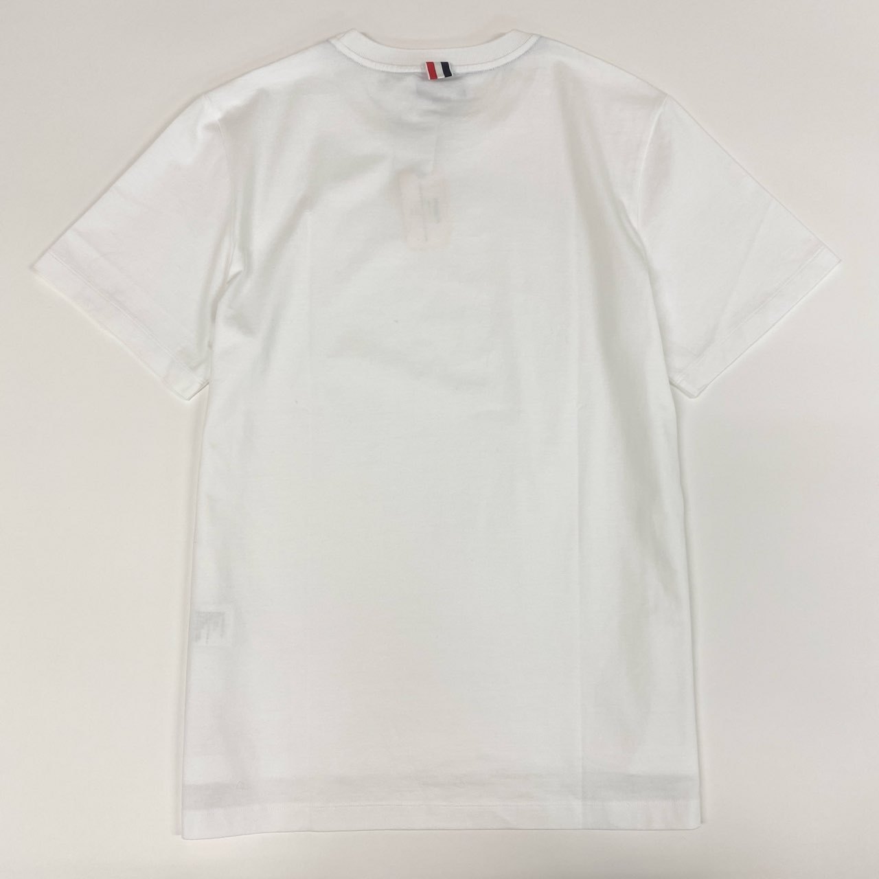 72a15 《未使用》 TOM BROWNE トムブラウン リラックスフィット Tシャツ MJS067A 2 ホワイト ミディアムウェイト ジャージー サイドスリット 日本製