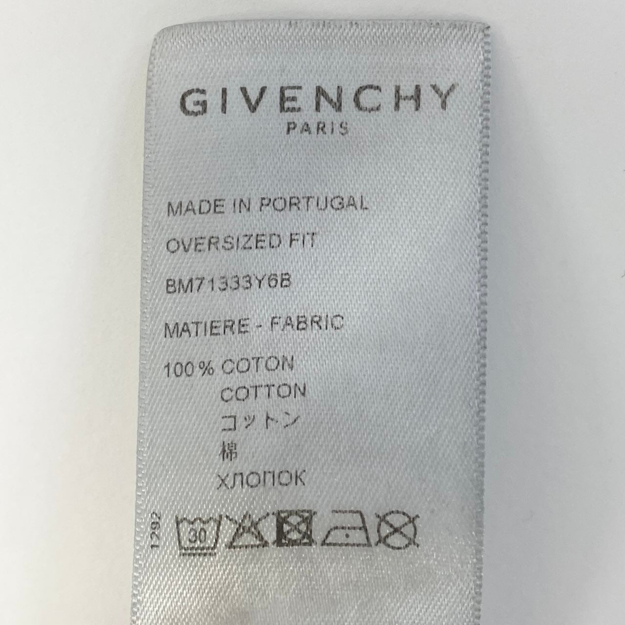 59c19 GIVENCHY ジバンシー 半袖コットンTシャツ ブランドロゴプリント トップス Sサイズ ブラック コットン100% メンズ 男性用o07t