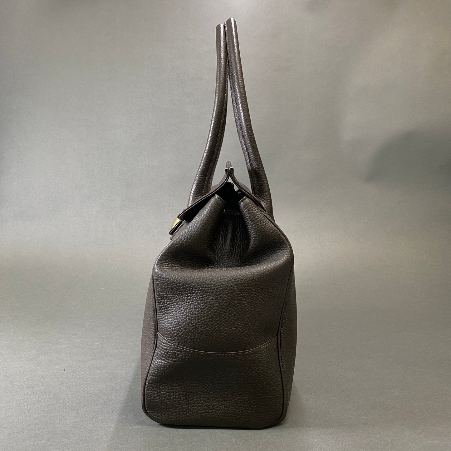 Ch1 TOF&LOADSTONE トフアンドロードストーン ルーフボタン ビジネスバッグ ダークブラウン レザー Leather Bag 大容量◎ 肩掛け カバンt18r