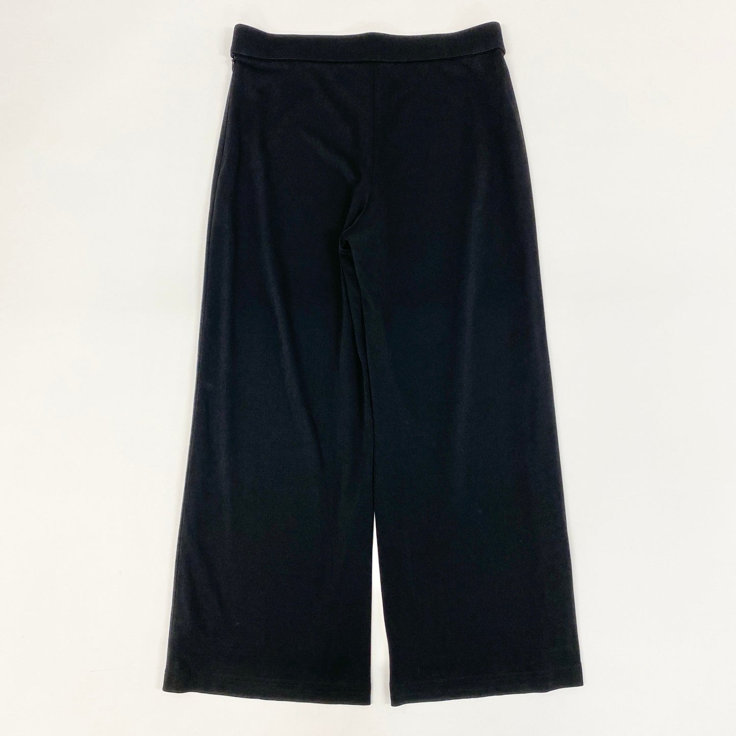 56h1 LEONARD レオナール ボトムス ストレッチ カンカン素材 ストレートパンツ サイドジップ レディース 女性用 0143353 42 ブラックu02t