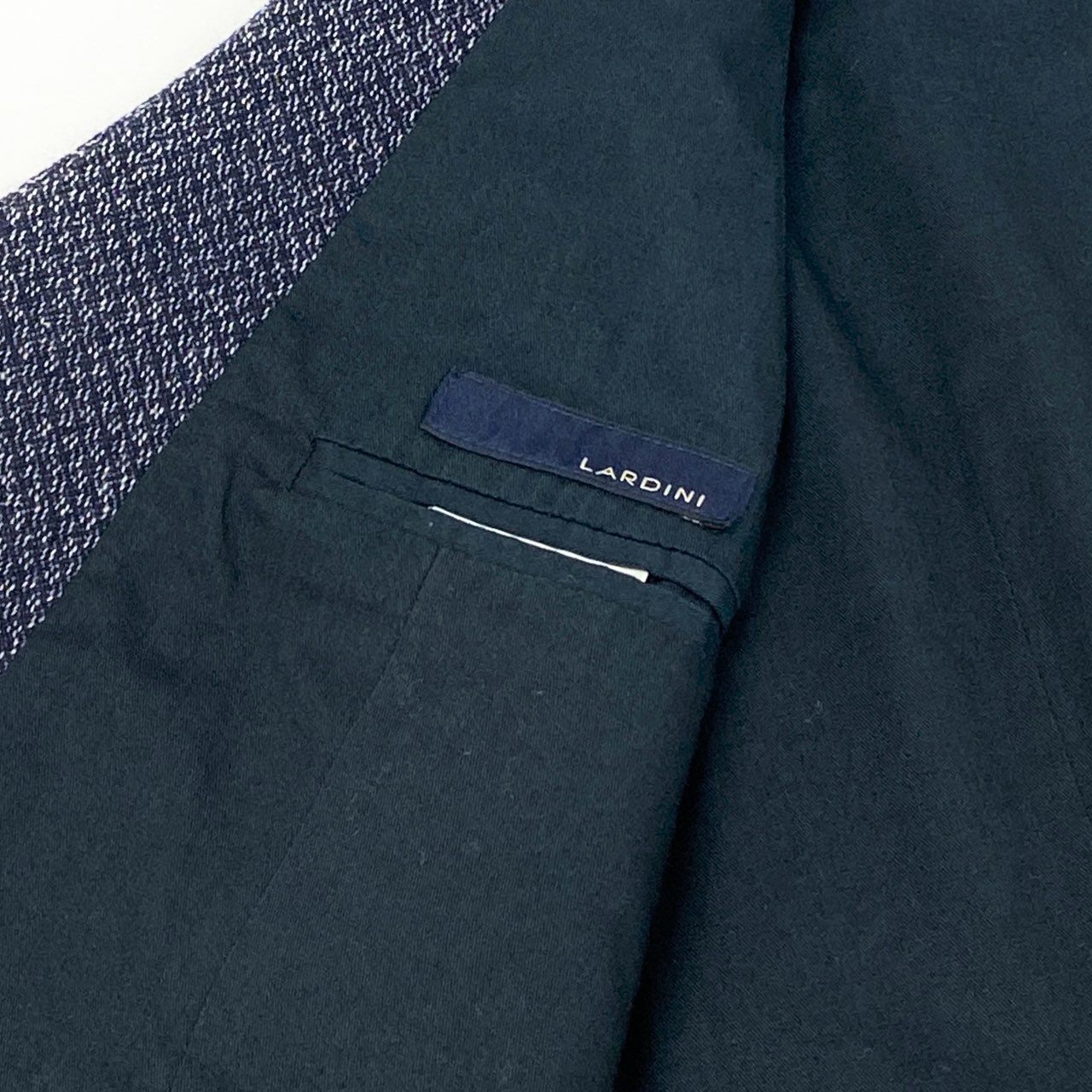 42a23 LARDINI ラルディーニ ジレベスト JH77003 44 ネイビー リネンブレンド イタリア製 フォーマル ビジネス セレモニー