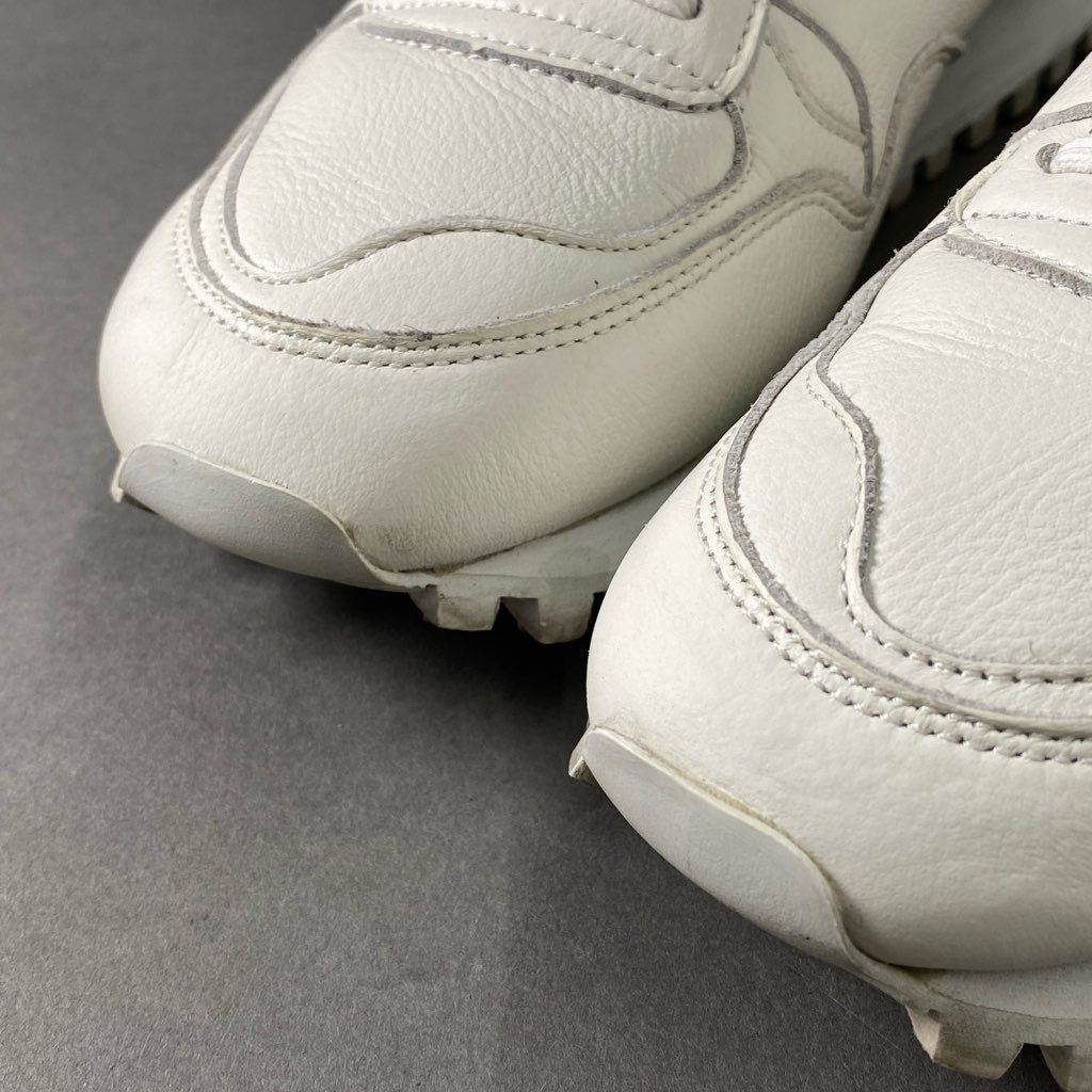 7f13 定価¥35,200 ZDA ゼットディーエー MARATHON マラソンタイプ スニーカー 41 オールホワイト イタリアンレザー Leather シューズ