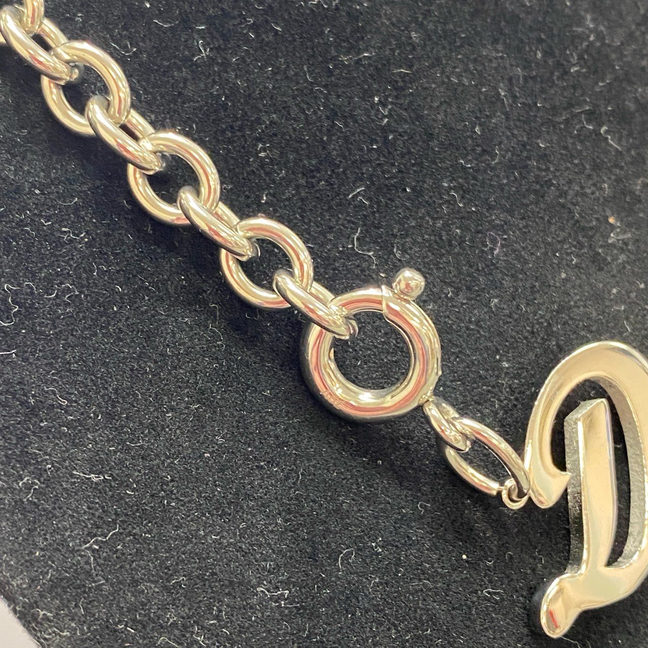 d15 DOLCE&GABBANA ドルチェアンドガッバーナ LOVE D&G チェーンネックレス シルバー アクセサリー ジュエリー ドルガバ 箱付き