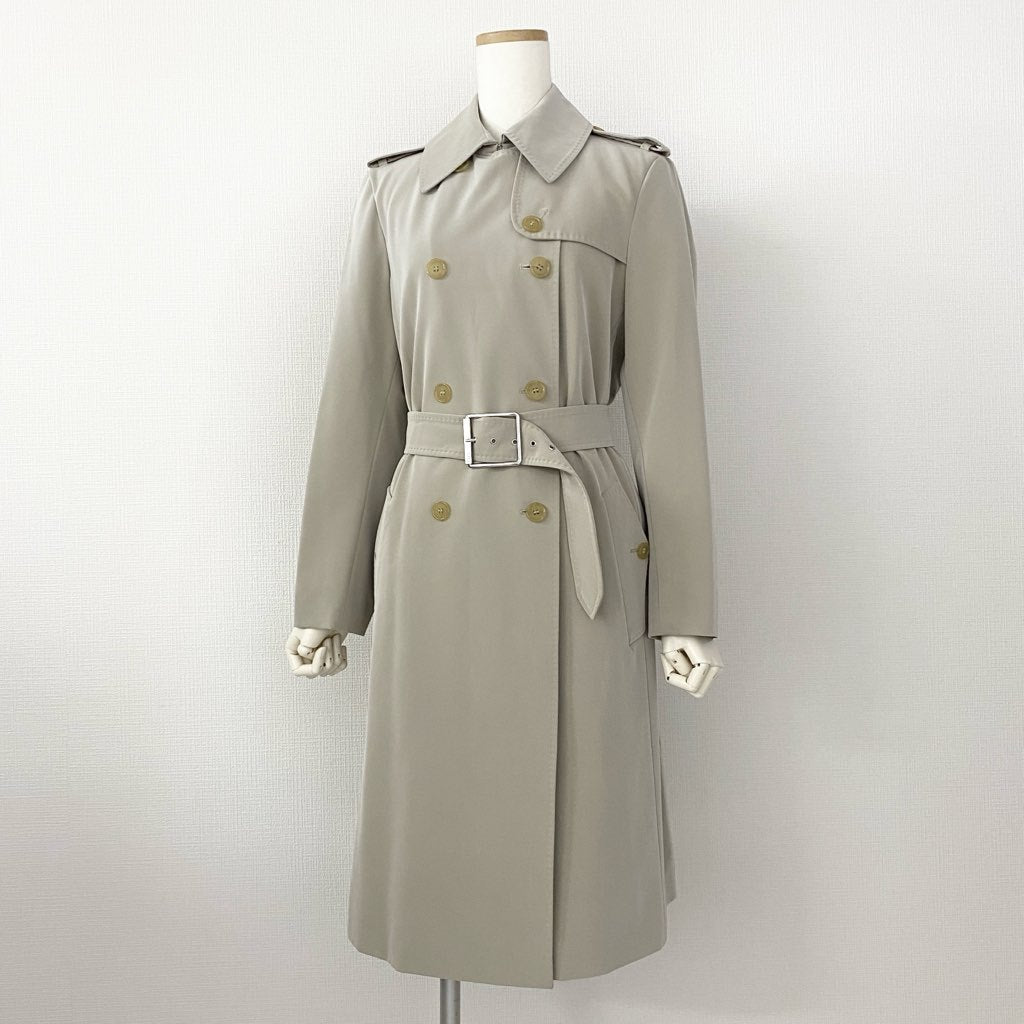 48f20 【美品】 イタリア製 Max Mara マックスマーラ 裏地総柄 トレンチコート 日本サイズ38 ベージュ レディース 女性用 コート アウター