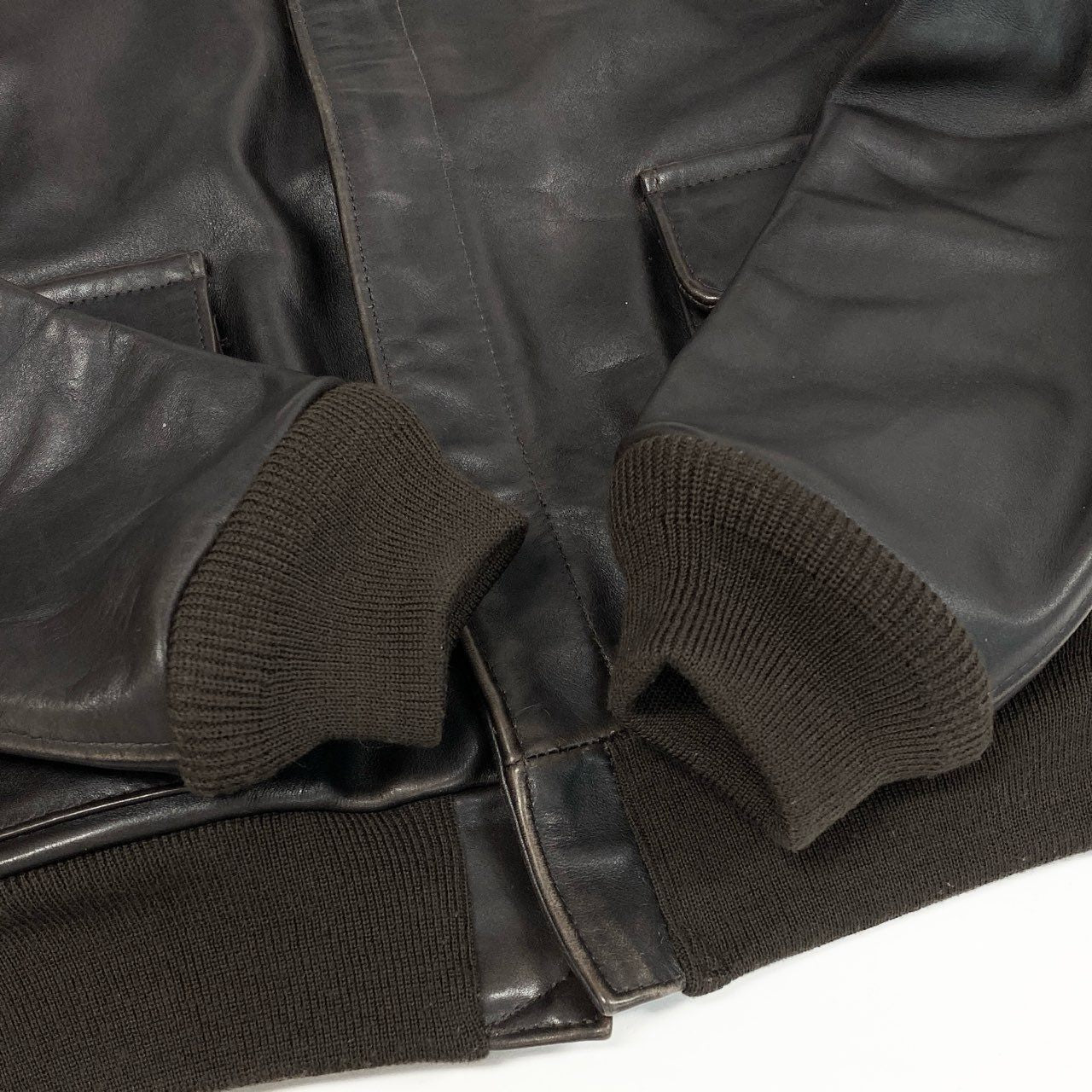 16j20 AVIREX アヴィレックス A-2 胸ワッペン レザー フライトジャケット 2191000 40 ブラウン Leather Flight Jackett18r