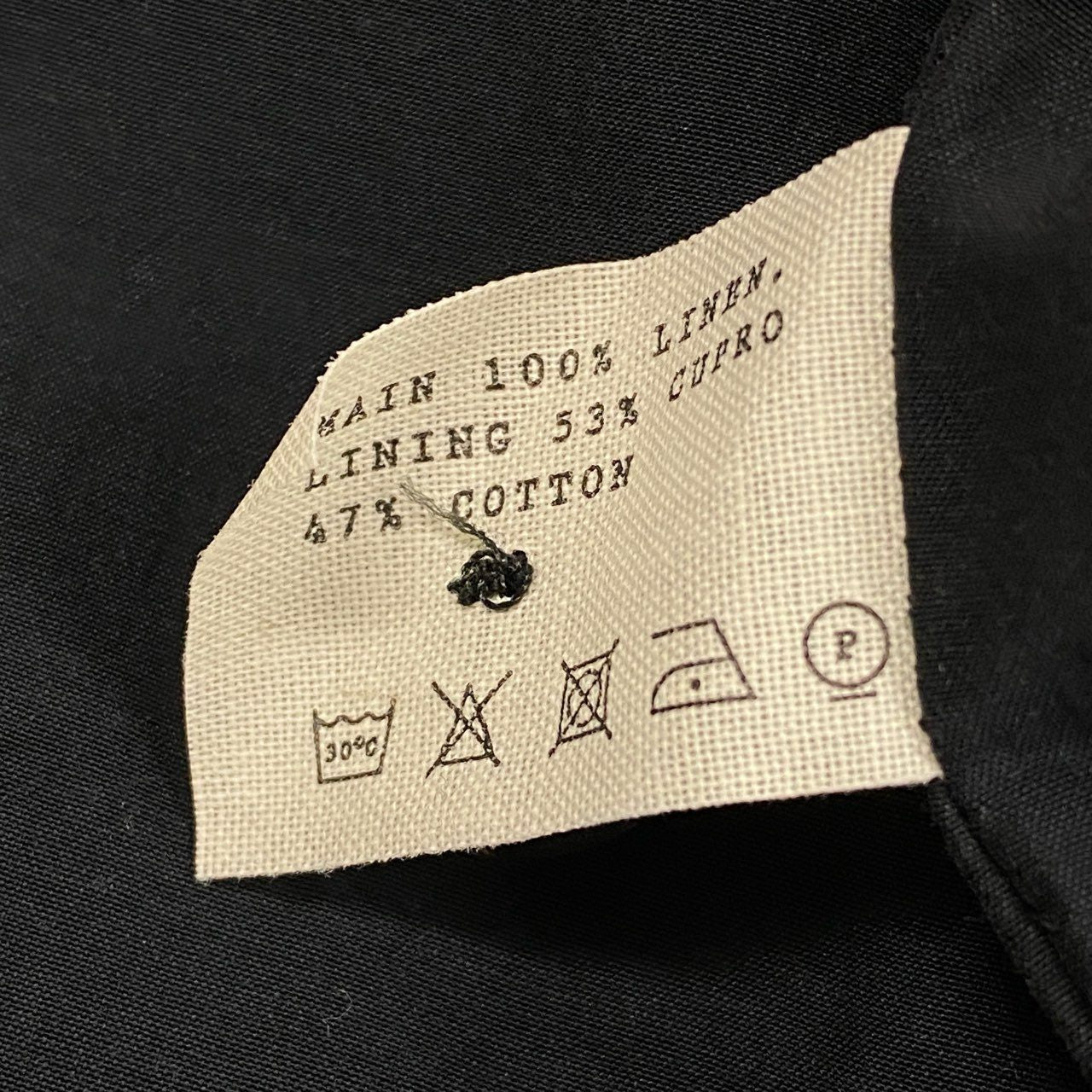 61b9《極美品》 toogood トゥーグッド THE PHOTOGRAPHER JACKET オーバーサイズ チェックジャケット 6 ブラック リネン メンズk02i