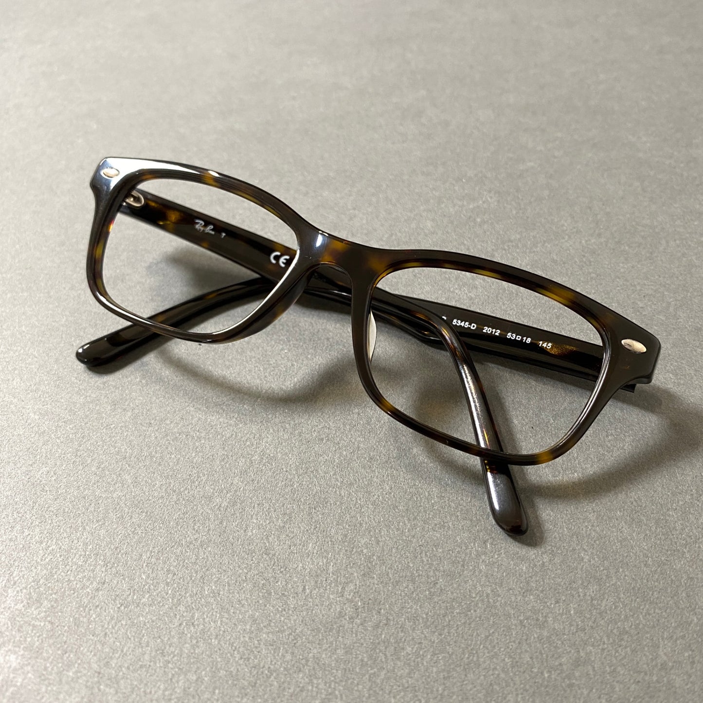 1f27 Ray Ban レイバン OPTICS オプティクス メガネフレーム 眼鏡 アイウェア RB5345 53□18 ダークハバナ サングラス ハードケース付