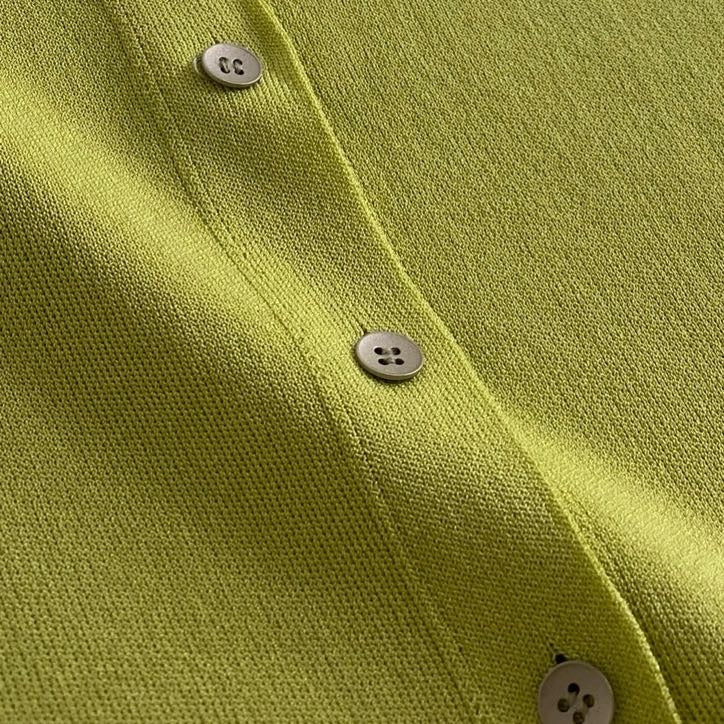 9i4 定価¥63,800 FOXEY フォクシー EVERYDAY CARDIGAN エブリデイ カーディガン 38 ウグイス ショート丈 日本製