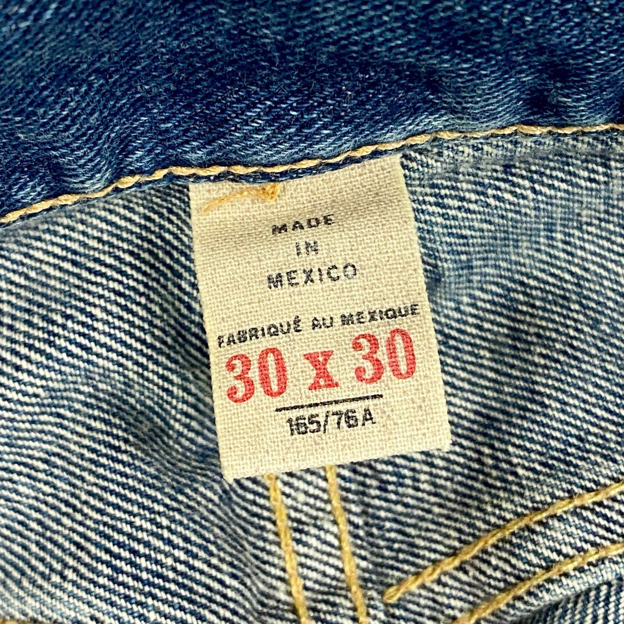 7i25 《美品》RRL ダブルアールエル デニムパンツ ダメージリペア加工 ジップフライ コットン RN41381 30×30 インディゴ メンズk02i