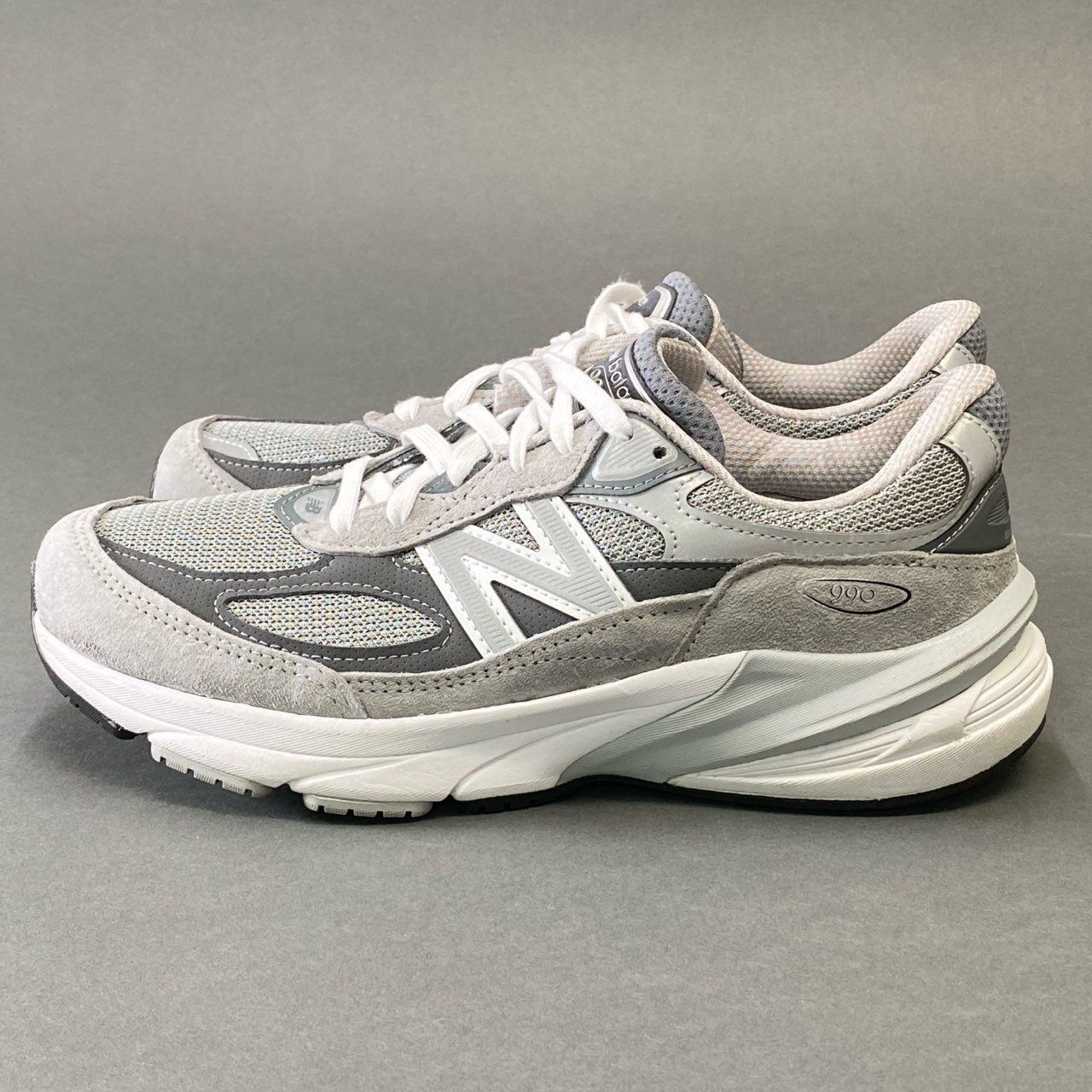 1g8《美品》 new balance ニューバランス USA製 990 V6 スニーカー M990GL6 25cm グレー レザー シューズ
