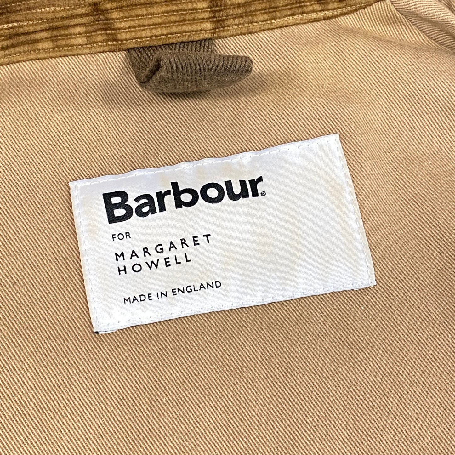 17h20 英国製 Barbour MARGARET HOWELL バブアー マーガレットハウエル オイルドジャケット アウター 取り外し可能フード LWX0847OL51 カーキ コットン レディースk02i