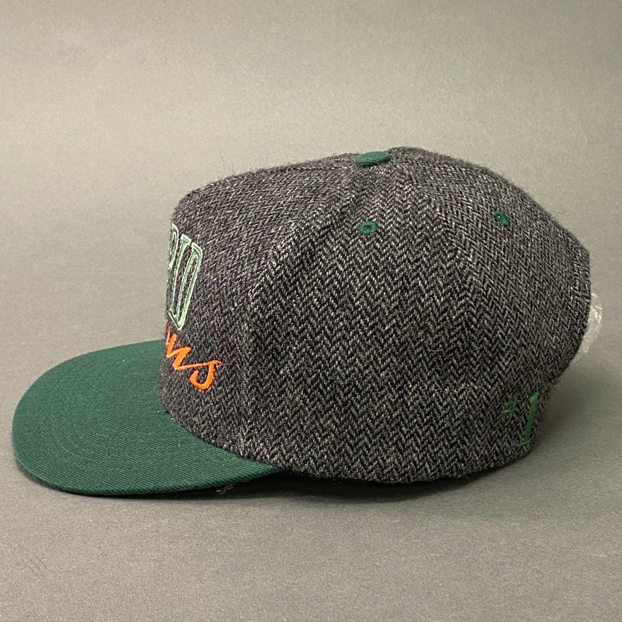 l20 1 Supreme シュプリーム 初期 World Famous 5Panel Cap パネルキャップ グリーン Vintage ビンテージ ヘリンボーン NY スナップバック