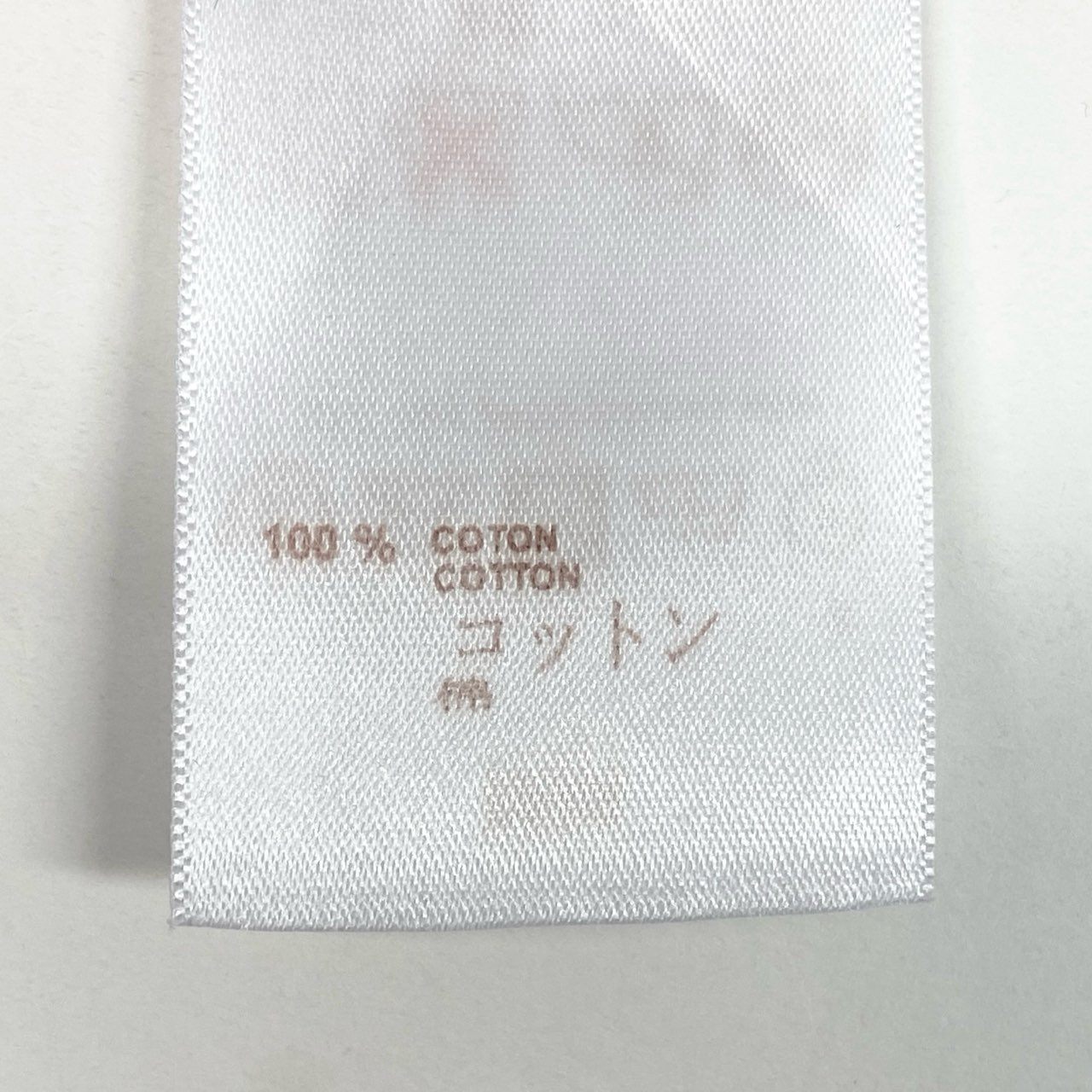 51b12 LOUIS VUITTON ルイヴィトン ロングスリーブシャツ ワイシャツ ドレスシャツ トップス LV刺繍 39サイズ ライトグレー コットン100% メンズ 男性用u02t