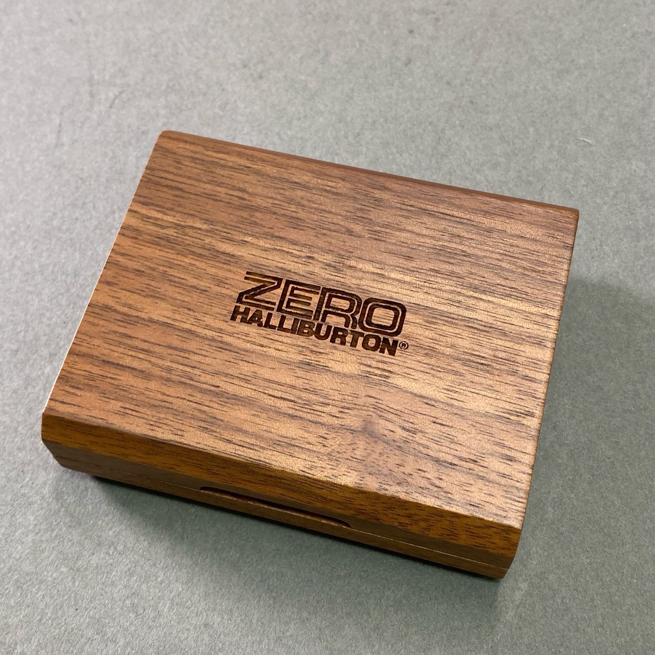 11f11 ZIPPO ジッポ × ZERO HALLIBURTON ゼロハリバートン オイルライター 喫煙具 シルバー 専用木製ケース付き
