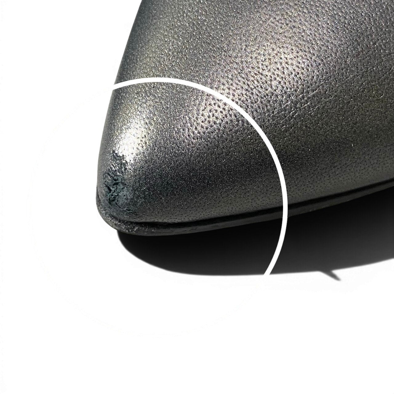 d16 CHANEL シャネル ウエスタンデザイン ニーハイブーツ サイズ37C メタリックブラック レザー レディース 靴ta1