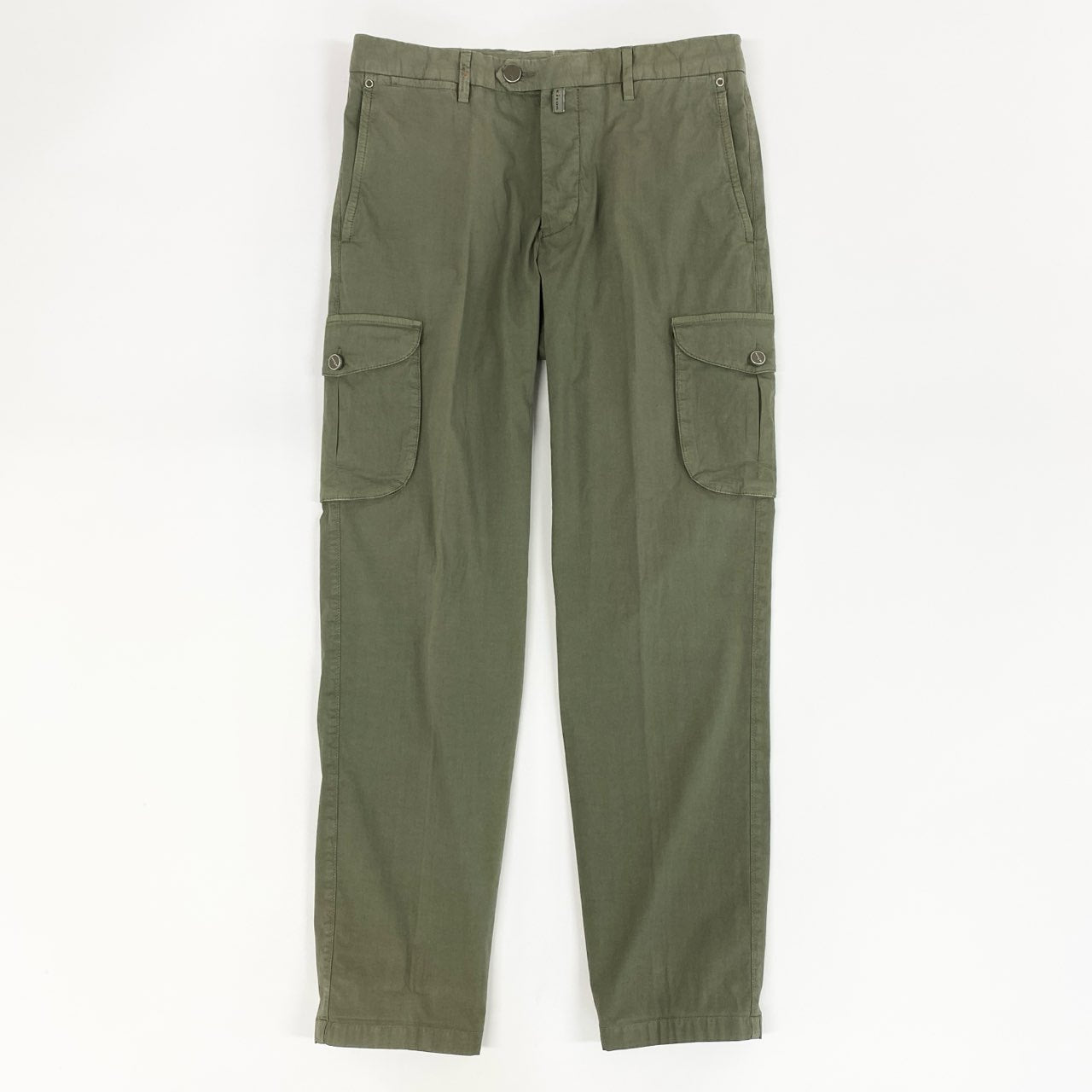 22f13 《美品》 Kiton NAPOLI キートン キトン カーゴパンツ ボトムス サイズ32 カーキ コットン ポリウレタン メンズ 紳士服 イタリア製
