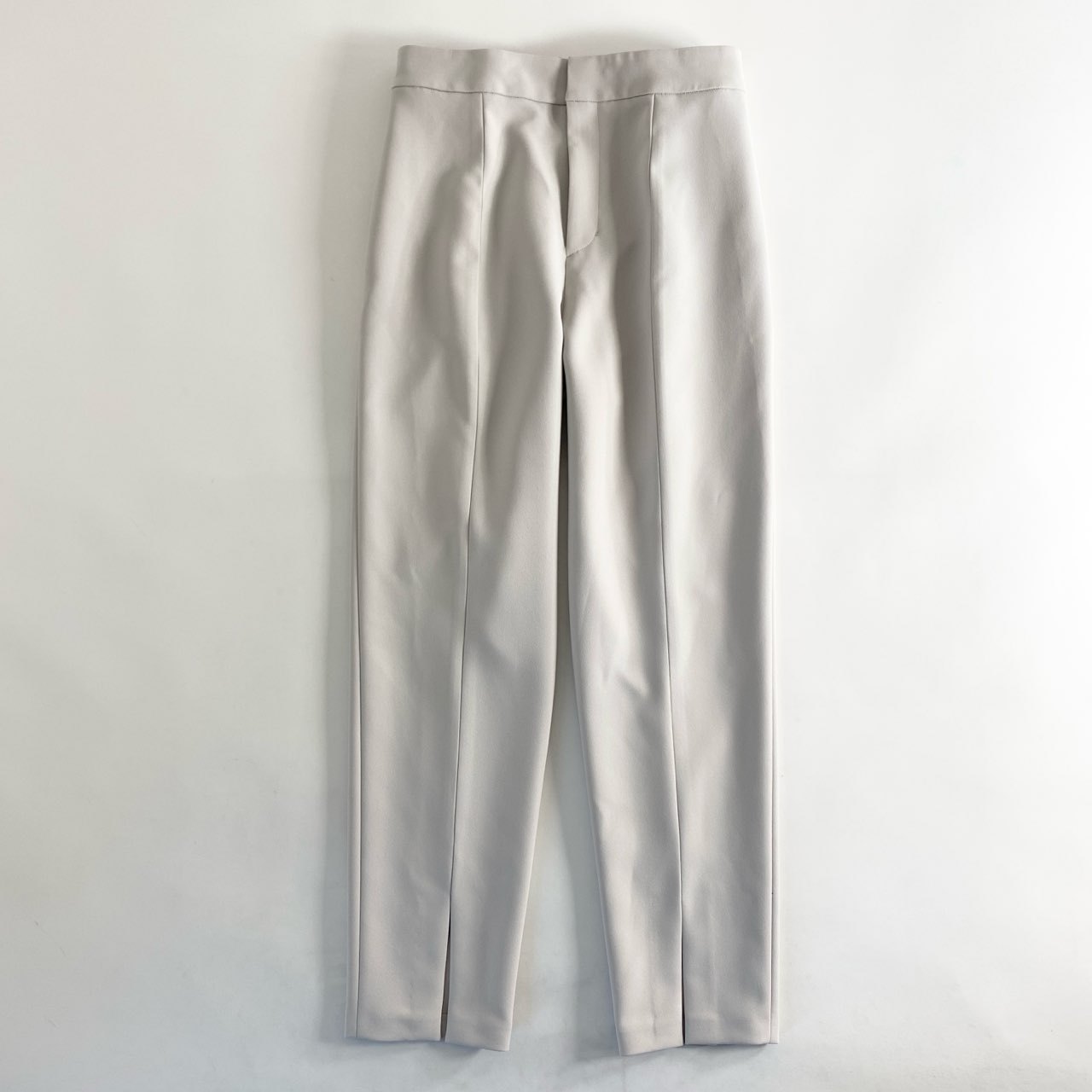 31d4 ADORE アドーア 日本製 531-2130221 クリアボンディングベーシックパンツ スリット ボトムス 38 グレー MADE IN JAPAN