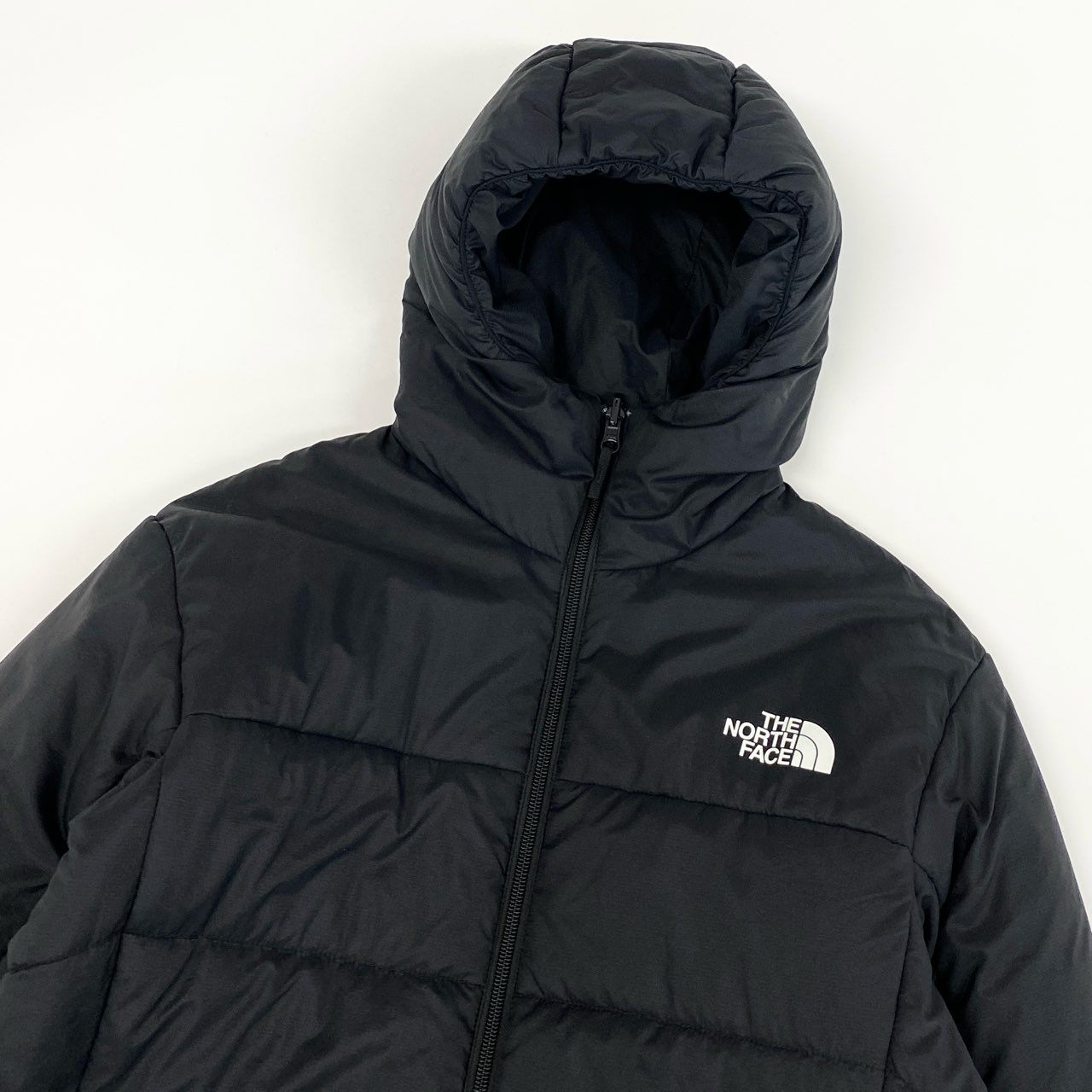 29g28 THE NORTH FACE ザノースフェイス Reversible Anytime Insulated Hoodie リバーシブル エニタイムジャケット NY82180 Sサイズ ブラック ナイロン メンズ