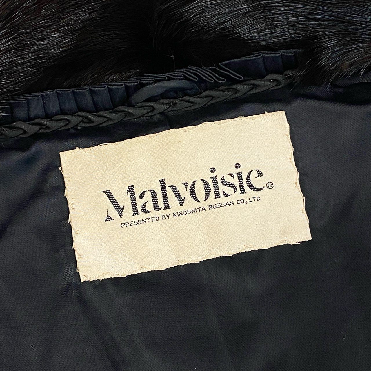 36i29 Malvoisie マルヴォワジー マホガニーミンク 毛皮コート ミンクコート サイズ9 ダークブラウン ミンク レディースt18r