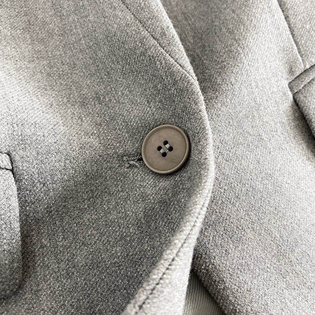 37g6 《美品》 STELLA McCARTNEY ステラマッカートニー テーラードジャケット ブレザー ビジネス フォーマル 34 グレー ウール
