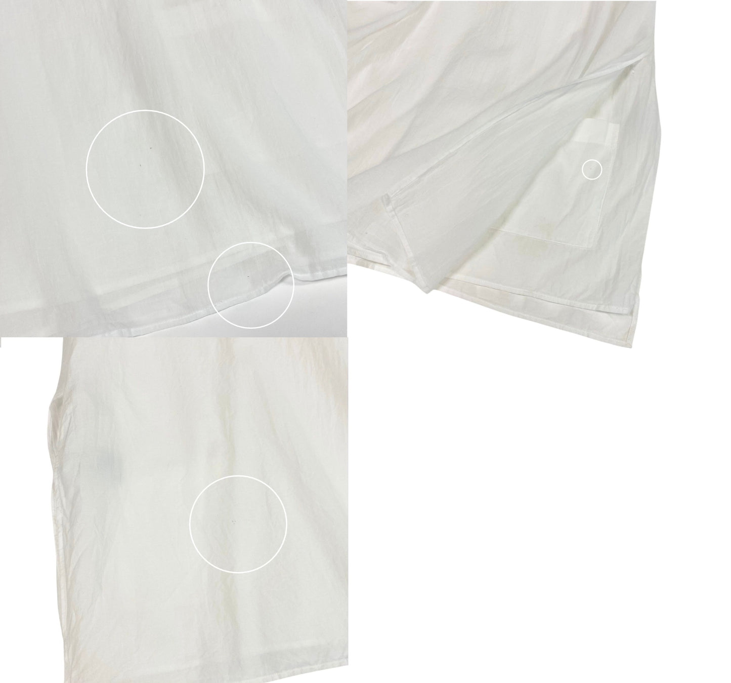 Ae28 Y`s ワイズ YOHJI YAMAMOTO ヨウジヤマモト ノースリーブ チュニックワンピース レイヤード風 サイズ2 ホワイト コットン100% レディース 女性服u02t