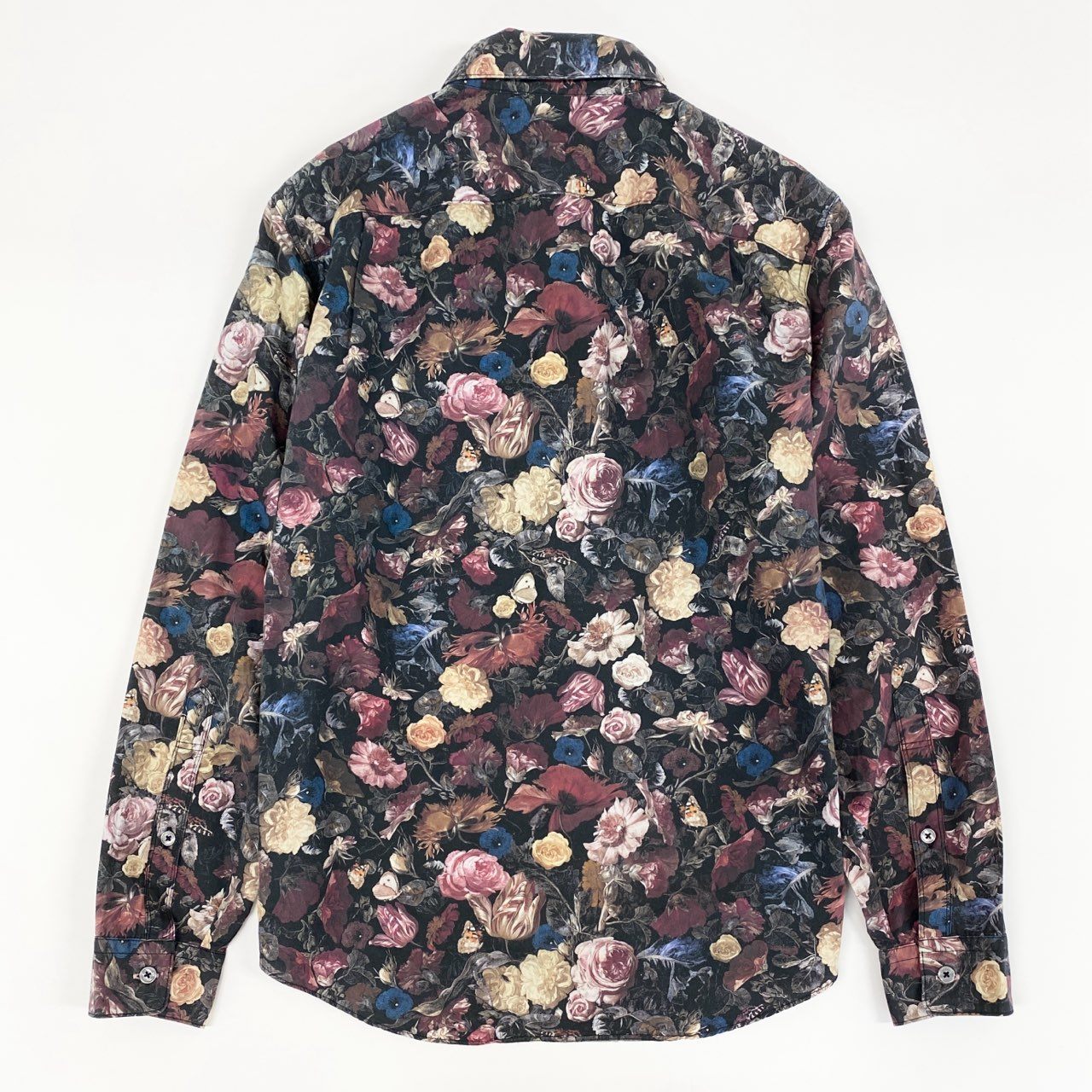13f12 Paul Smith ポールスミス 花柄シャツ 総柄 メンズシャツ バラ フローラル フラワープリント 薄手シャツ 男性用 PL-CR-42889 M マルチカラー コットン100%