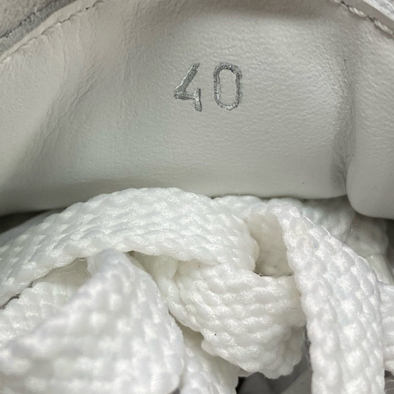 2d22 《未使用》 MONCLER モンクレール NEW MONACO ニューモナコ スニーカー 40 ホワイト レザー トリコロール 軽量 シューズ 箱付き