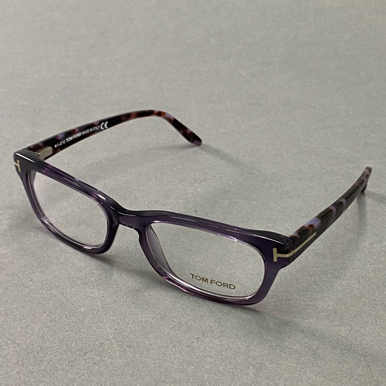 a20 TOM FORD トムフォード バネ蝶番 アイウェア 眼鏡 メガネ TF5184-083 52□18 パープル イタリア製 ケース付き