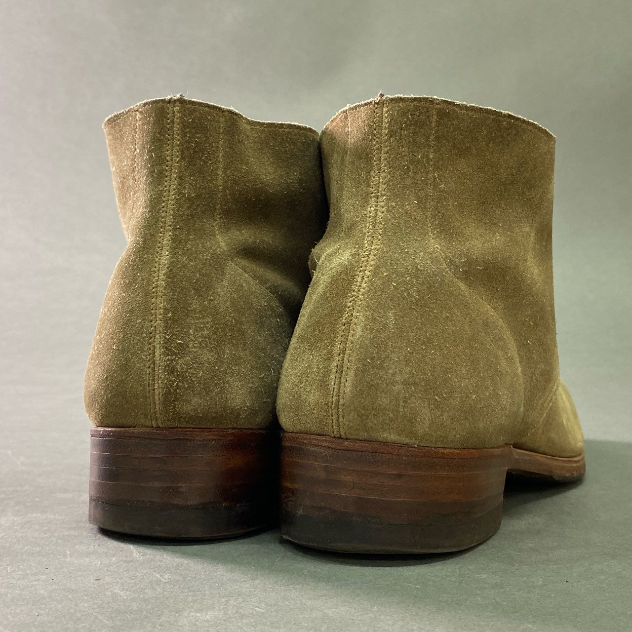 2b28 CROCKET & JONES クロケットアンドジョーンズ チャッカブーツ レザーブーツ スエードレザー BAYSWATER 英国製 メンズ 紳士靴 5983 9 1/2 ベージュ 本革