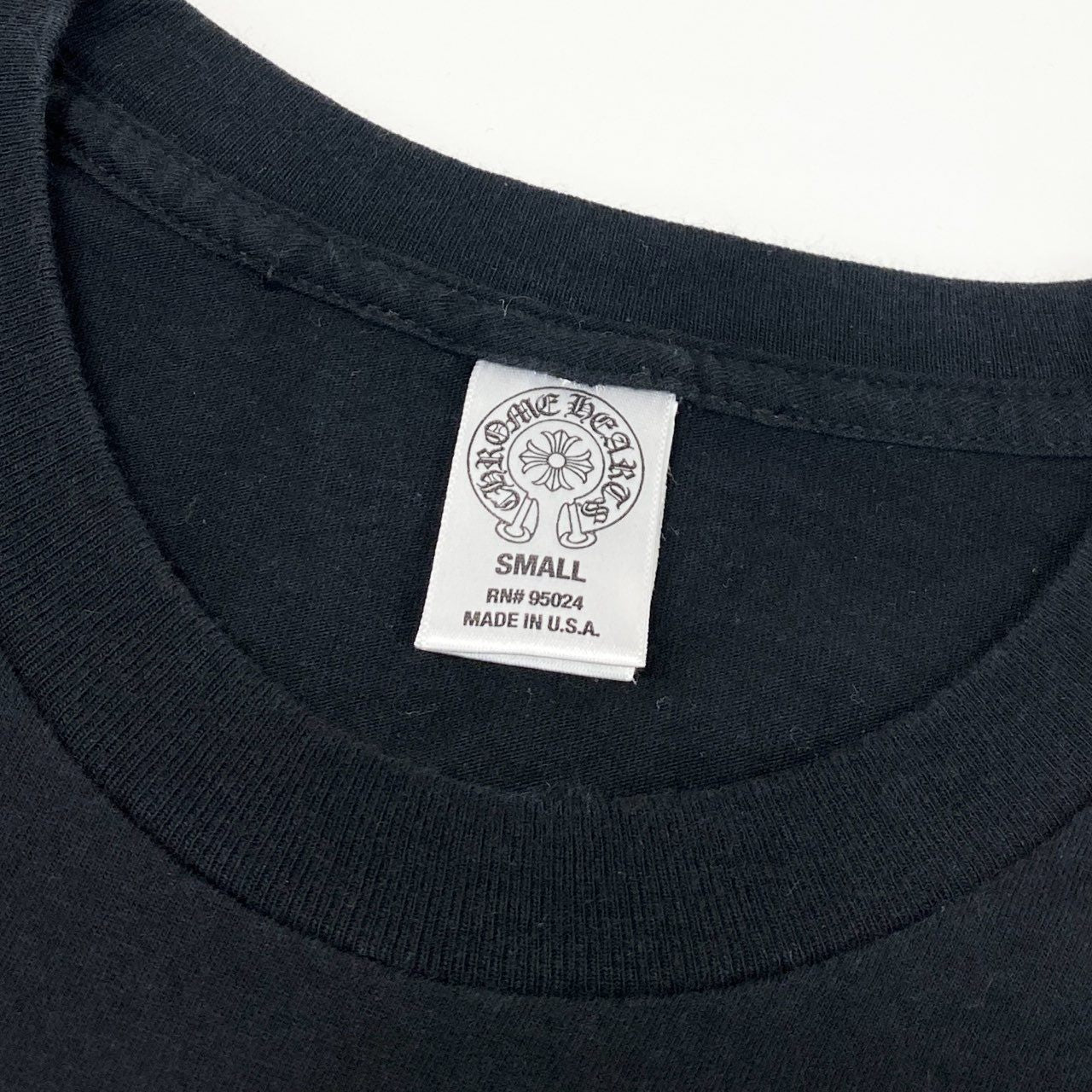 81d4 CHROME HEATS クロムハーツ 半袖Tシャツ カットソー トップス 2212-304-0685 サイズS ブラック コットン100% USA製 メンズ 紳士服