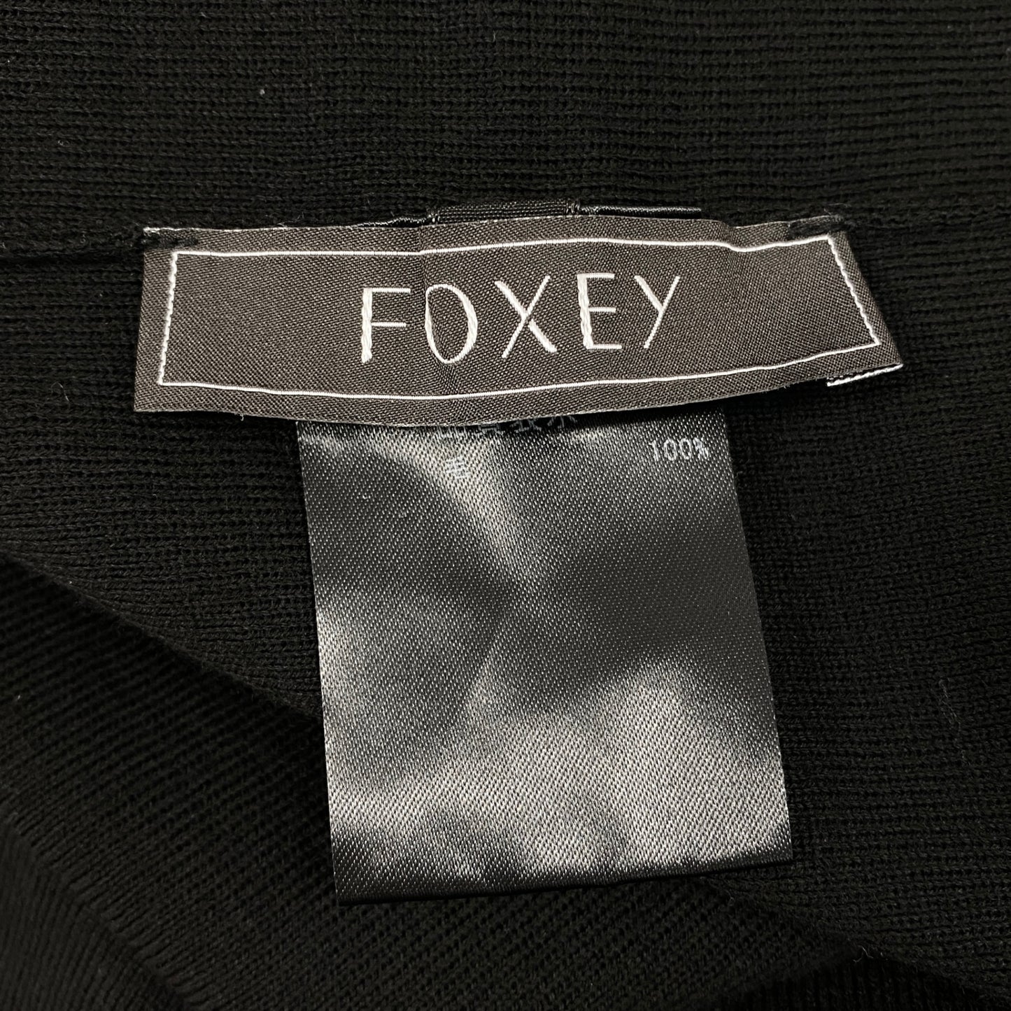 56h1 FOXEY フォクシー セーター エレガンス Vネックニット ウールニット 長袖ニット レディース 女性用 33506 38 ブラック 毛100%u02t