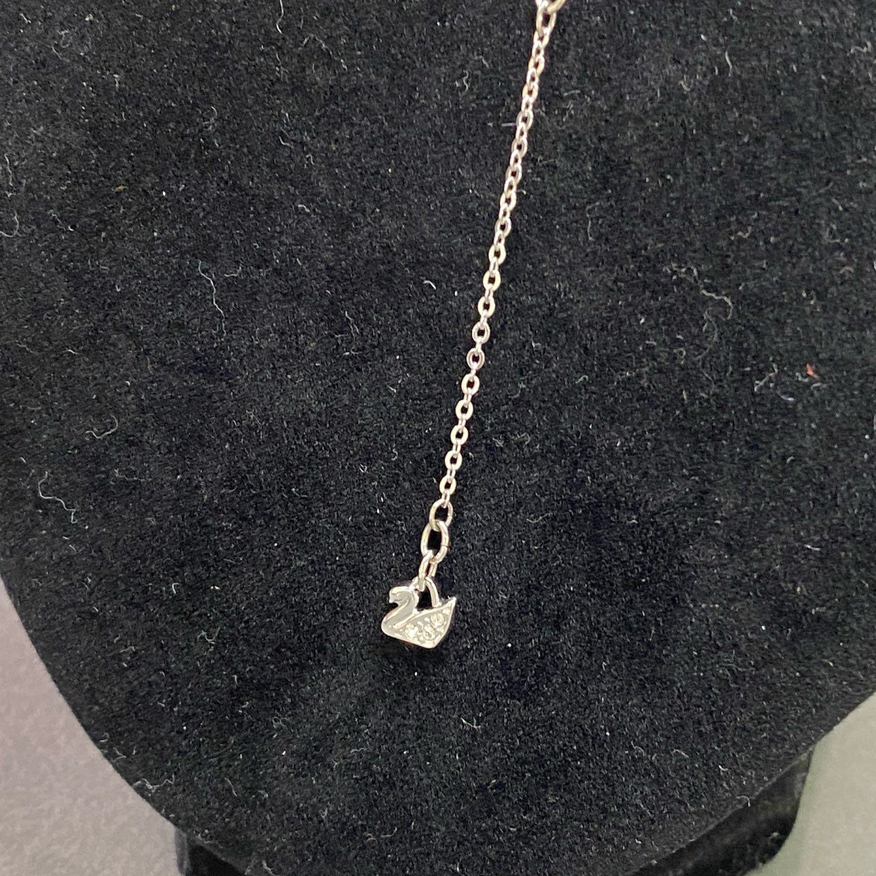 c26 SWAROVSKI スワロフスキー ラインストーン キーチャーム ネックレス シルバー アクセサリー ジュエリー ビジュー