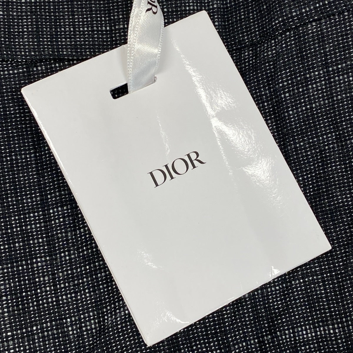 Eg23 【極美品】Christian Dior ショートパンツ コットンリネン イタリア製 021P10A3360 40サイズ ブラック系 レディース 女性用k02i