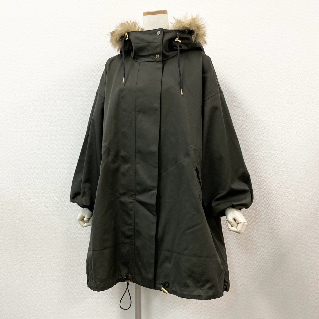 23l14 《美品》 MACKINTOSH マッキントッシュ SKYE PARKA スカイパーカー モッズコート アウター L212HI1009COTC サイズ8 カーキ レディース 日本製