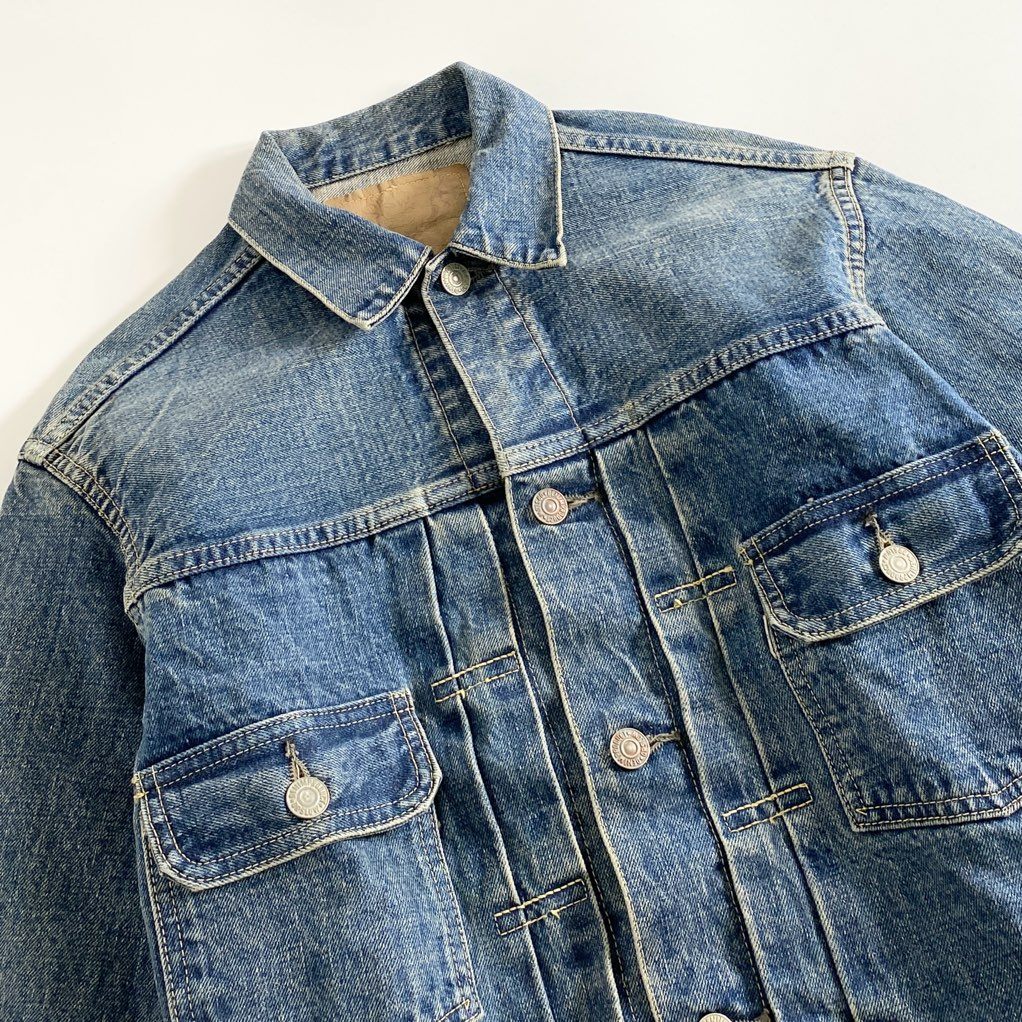 1d24 日本製 or slow オアスロウ 2ndTYPE デニムジャケット ジージャン Gジャン サイズM インディゴブルー コットン100% レディース
