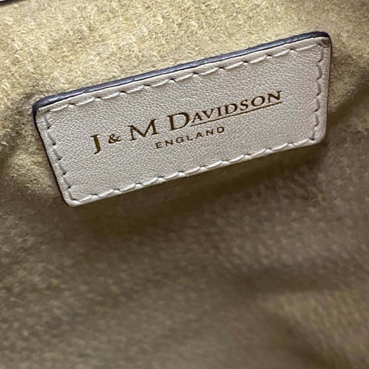 Hb10 J&M DAVIDSON ジェイアンドエムデヴィッドソン CARNIVAL カーニバル ショルダーバッグ 巾着 バケットバッグ フリンジ 保存袋付属 ニューホワイト 本革