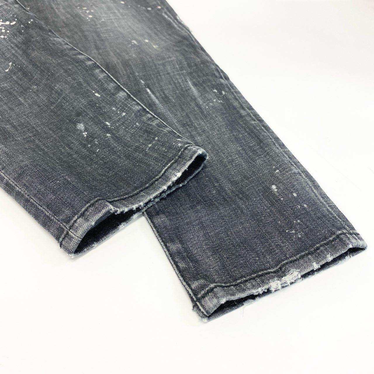 14j9《美品》DSQUARED2 ディースクエアード SKATER JEAN デニムパンツ スキニー ダメージ加工 S74LB0041 S30357 38サイズ ブラック レディースu02t