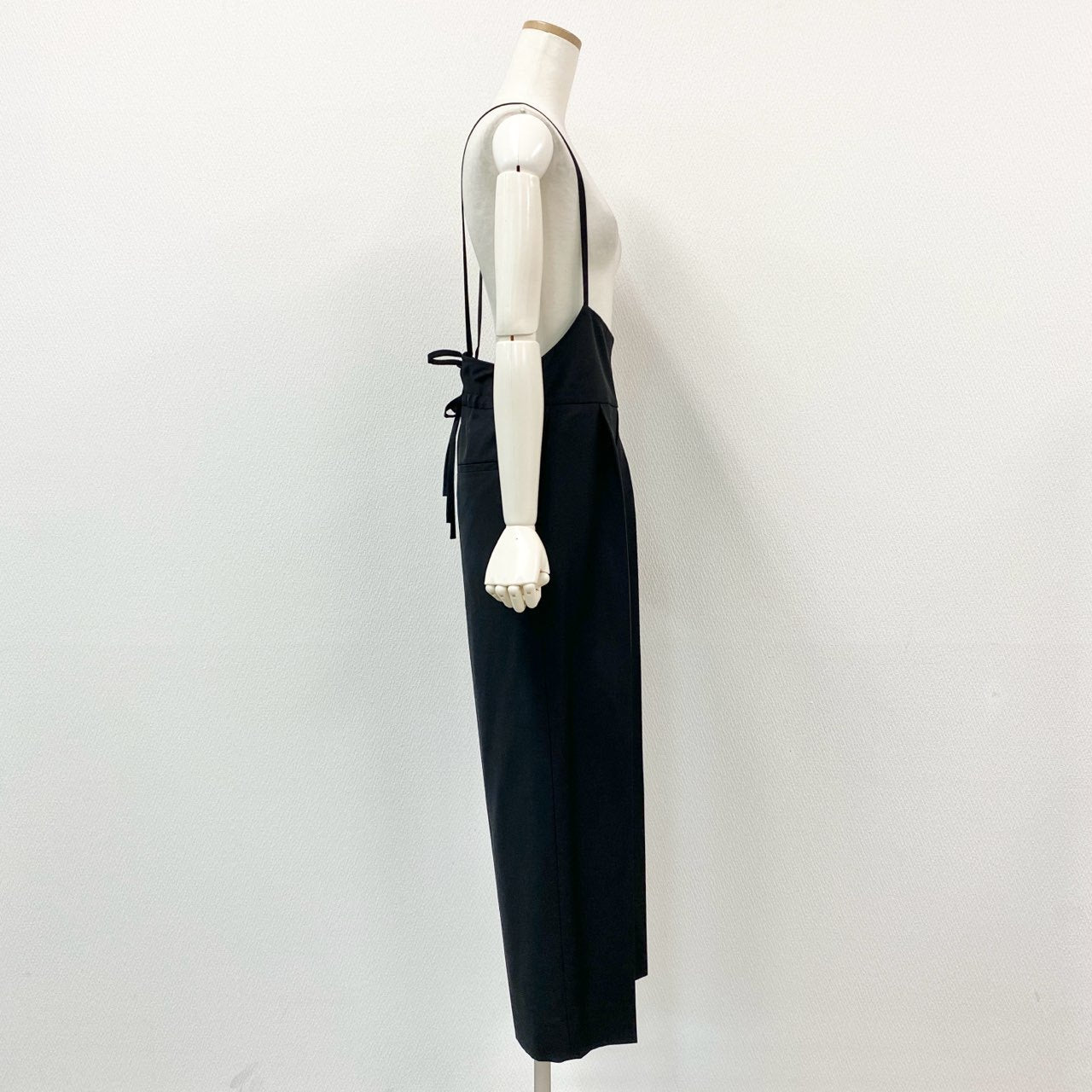 45b27 《美品》 Drawer ドゥロワー サロペット パンツ ボトムス 6514-236-1302 サイズ34 ブラック レディース 日本製 ユナイテッドアローズ